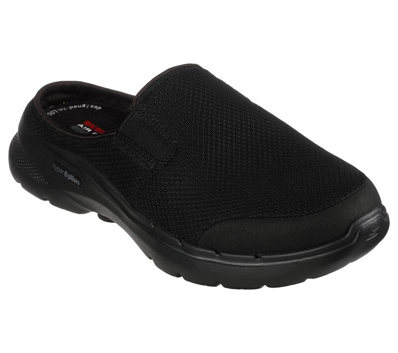 Pánské Ležérní Tenisky Skechers GO WALK 6 - Cabrio Černé | CZ.216270BBK