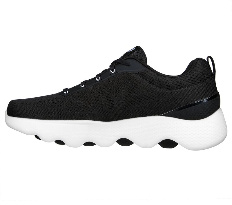 Pánské Ležérní Tenisky Skechers GO WALK Massage Fit Černé Bílé | CZ.216404BKW