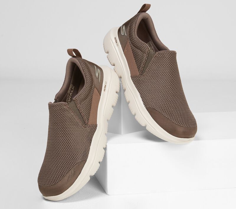 Pánské Ležérní Tenisky Skechers GOwalk Evolution Ultra - Impeccable Hnědožlutý | CZ.54738KHK