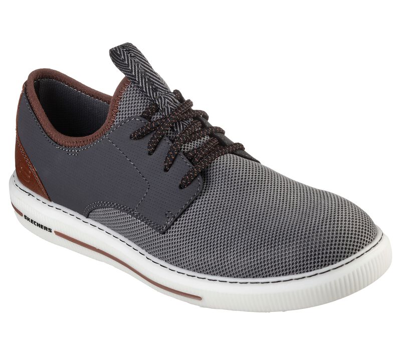 Pánské Ležérní Tenisky Skechers Pertola - Rolette Šedé | CZ.210389CHAR