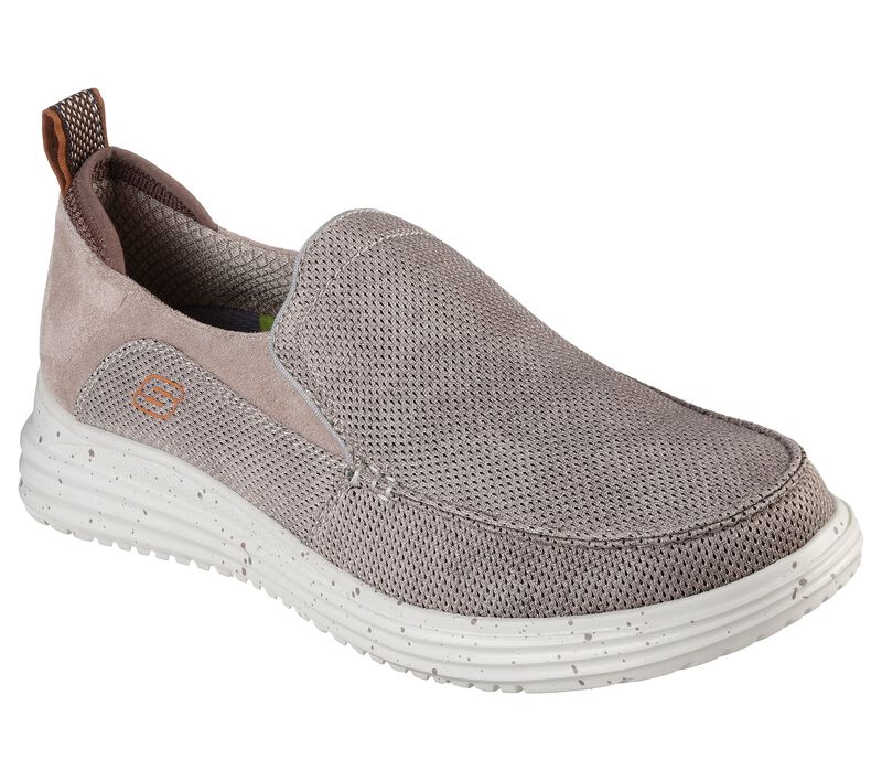 Pánské Ležérní Tenisky Skechers Proven - Renco Šedé Hnědé | CZ.204568TPE