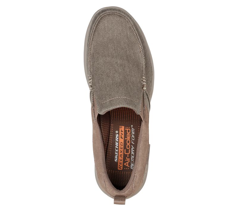 Pánské Ležérní Tenisky Skechers Relaxed Fit: Harper - Rantigo Hnědožlutý | CZ.204340KHK