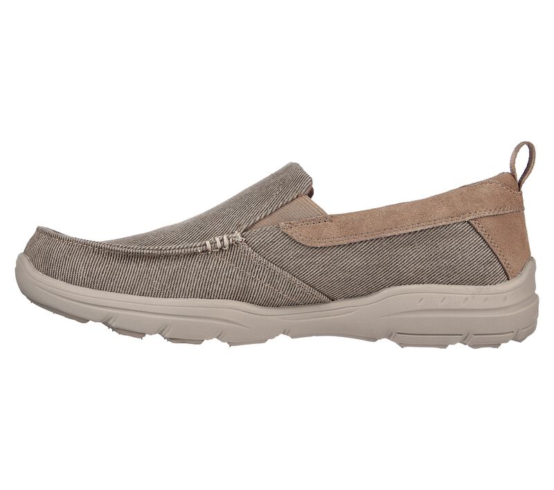 Pánské Ležérní Tenisky Skechers Relaxed Fit: Harper - Rantigo Hnědožlutý | CZ.204340KHK