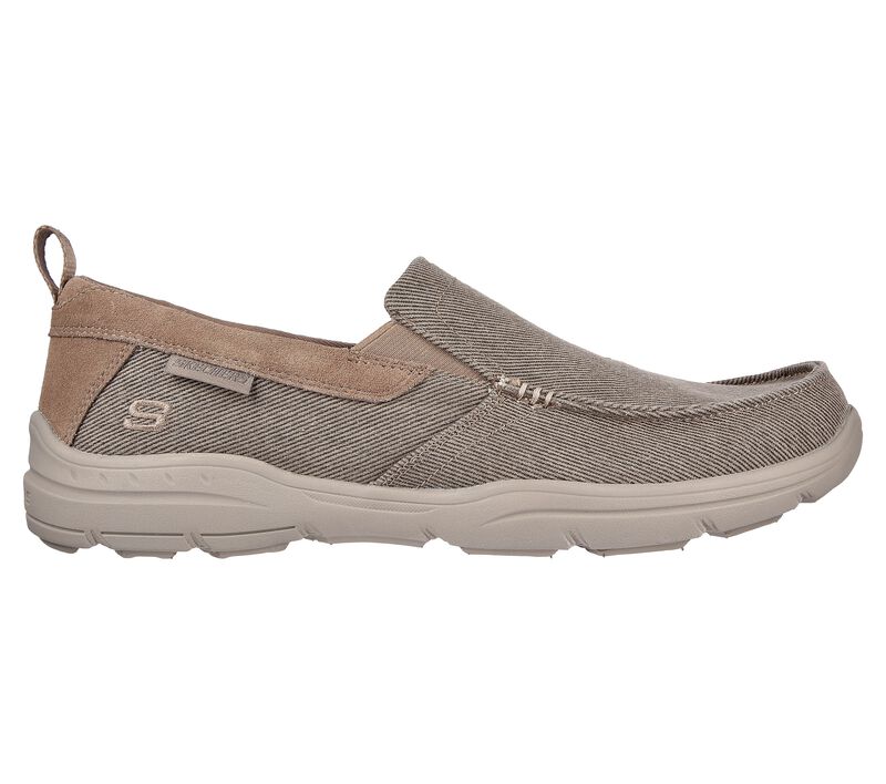 Pánské Ležérní Tenisky Skechers Relaxed Fit: Harper - Rantigo Hnědožlutý | CZ.204340KHK