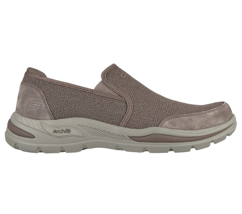 Pánské Ležérní Tenisky Skechers Relaxed Fit: Arch Fit Motley - Ratel Světle Hnědé | CZ.204509LTBR