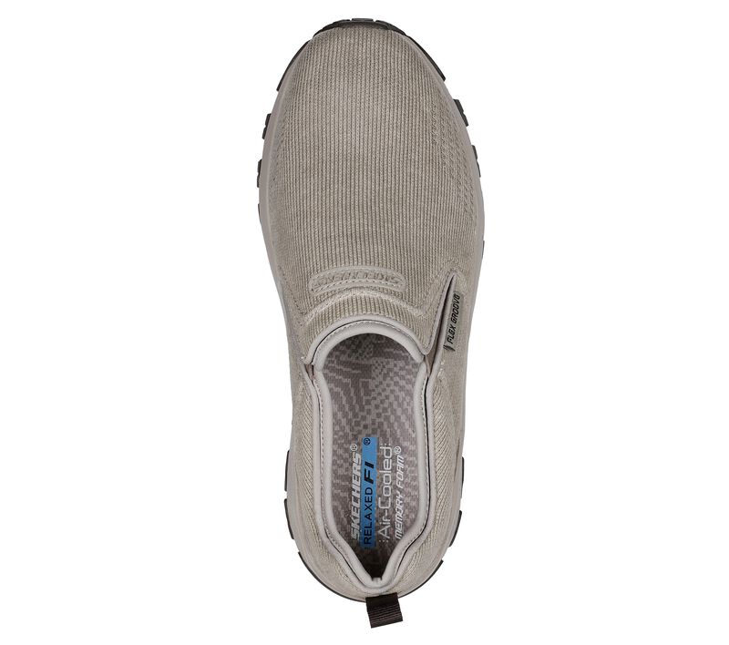 Pánské Ležérní Tenisky Skechers Relaxed Fit: Edgmont - Shelvin Šedé Hnědé | CZ.204544TPE