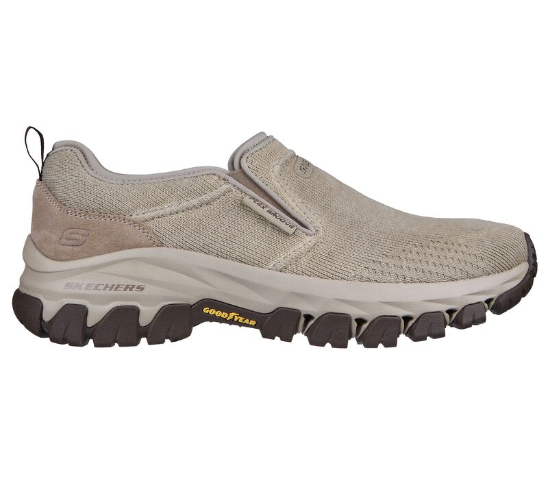 Pánské Ležérní Tenisky Skechers Relaxed Fit: Edgmont - Shelvin Šedé Hnědé | CZ.204544TPE