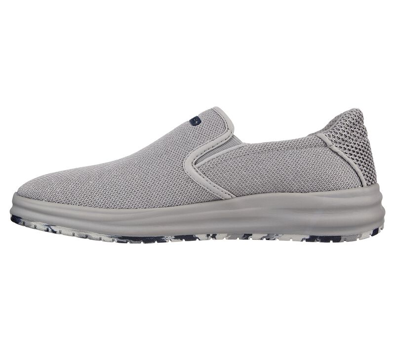 Pánské Ležérní Tenisky Skechers Relaxed Fit: Arch Fit Melo - Walcott Šedé | CZ.204600GRY