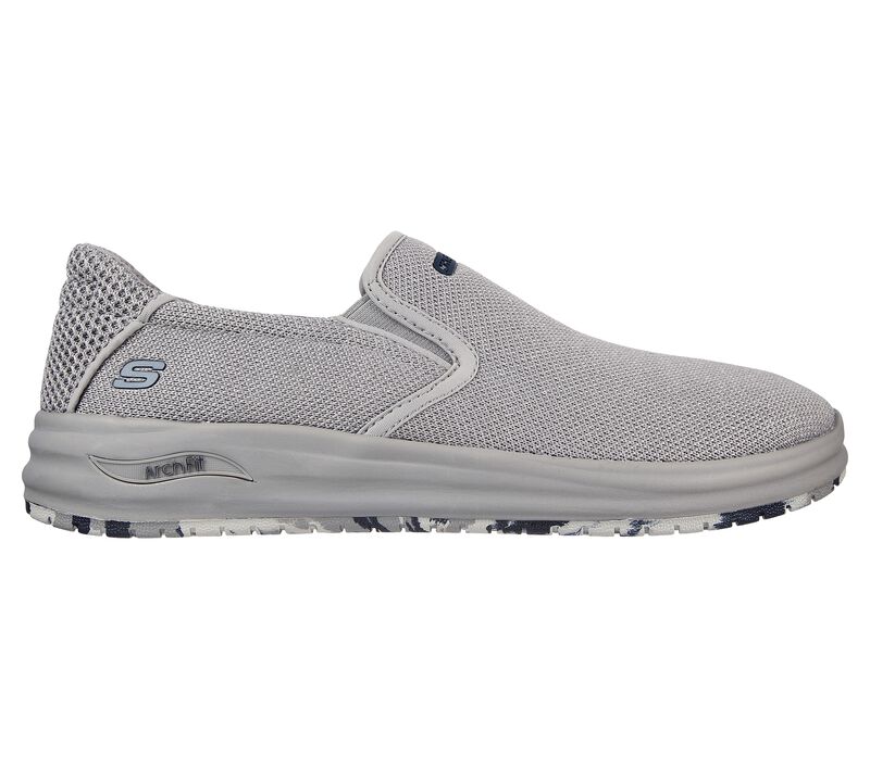 Pánské Ležérní Tenisky Skechers Relaxed Fit: Arch Fit Melo - Walcott Šedé | CZ.204600GRY