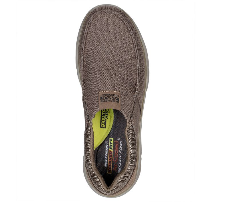 Pánské Ležérní Tenisky Skechers Relaxed Fit: Frankway - Arden Světle Hnědé | CZ.204626LTBR