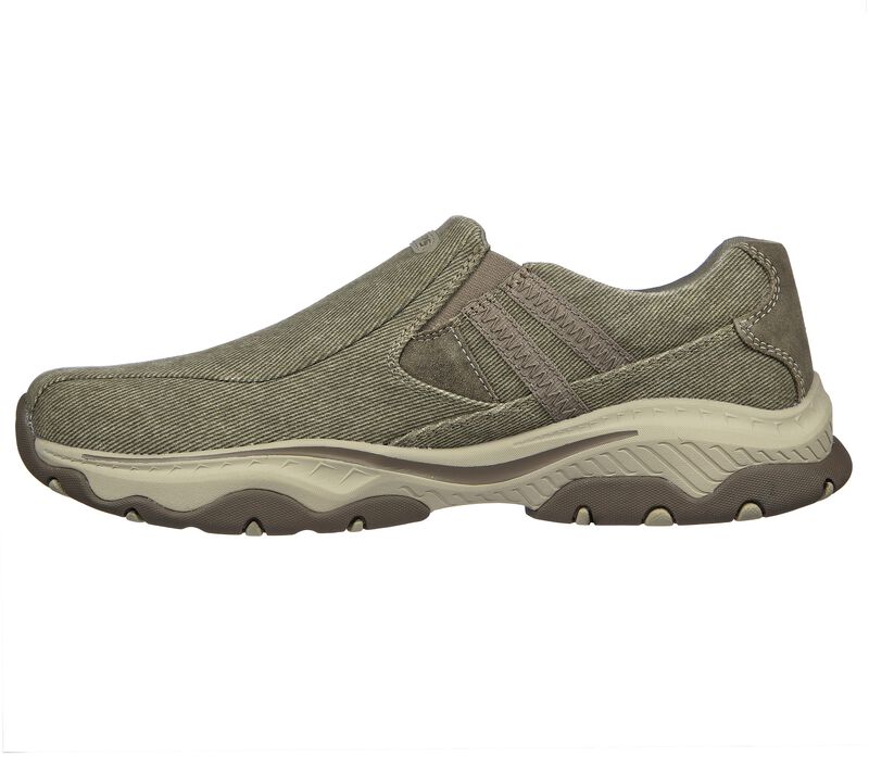 Pánské Ležérní Tenisky Skechers Relaxed Fit: Craster - Barrett Šedé Hnědé | CZ.204714TPE