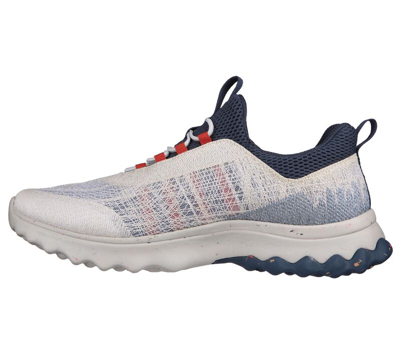 Pánské Ležérní Tenisky Skechers Relaxed Fit: Voston - Reever Šedé Tmavě Blankyt | CZ.210435GYNV