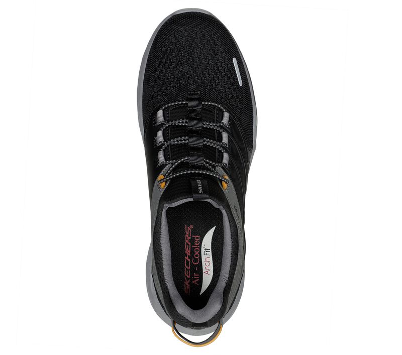 Pánské Ležérní Tenisky Skechers Relaxed Fit: Arch Fit Orvan - Quinter Černé | CZ.210457BLK