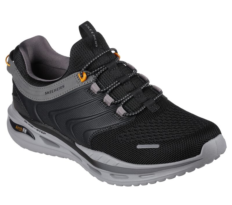 Pánské Ležérní Tenisky Skechers Relaxed Fit: Arch Fit Orvan - Quinter Černé | CZ.210457BLK