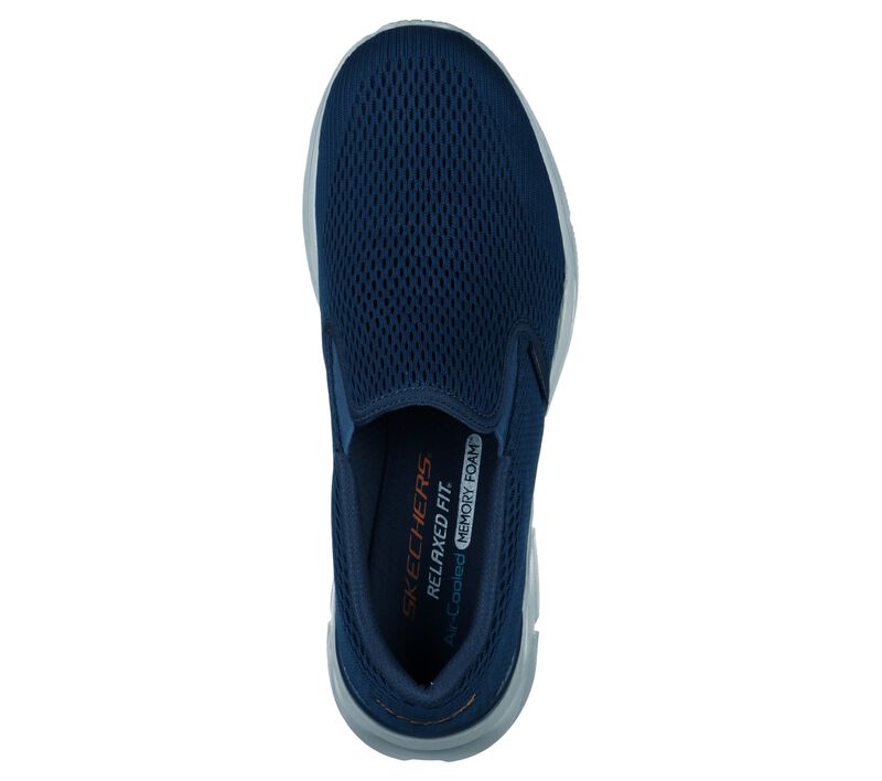 Pánské Ležérní Tenisky Skechers Relaxed Fit: Equalizer 4.0 - Triple-Play Tmavě Blankyt Oranžové | CZ.232016NVOR