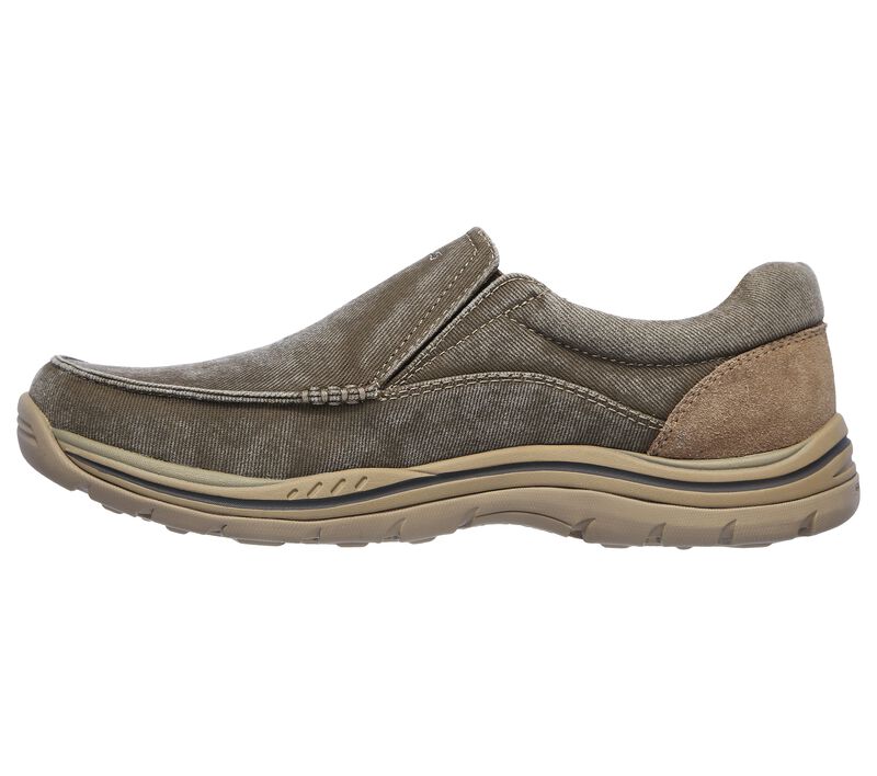 Pánské Ležérní Tenisky Skechers Relaxed Fit: Expected - Avillo Hnědožlutý | CZ.64109KHK