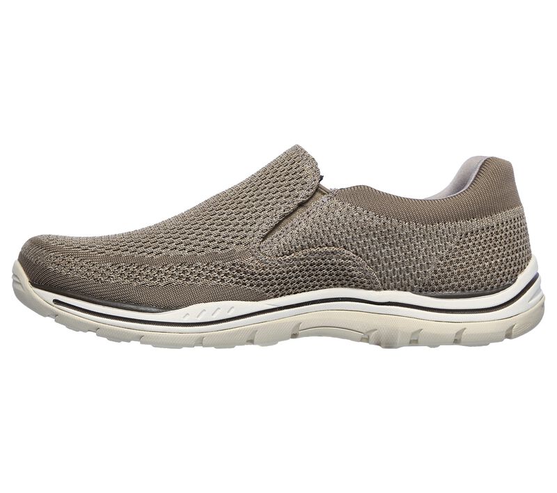 Pánské Ležérní Tenisky Skechers Relaxed Fit: Expected - Gomel Šedé Hnědé | CZ.65086TPE