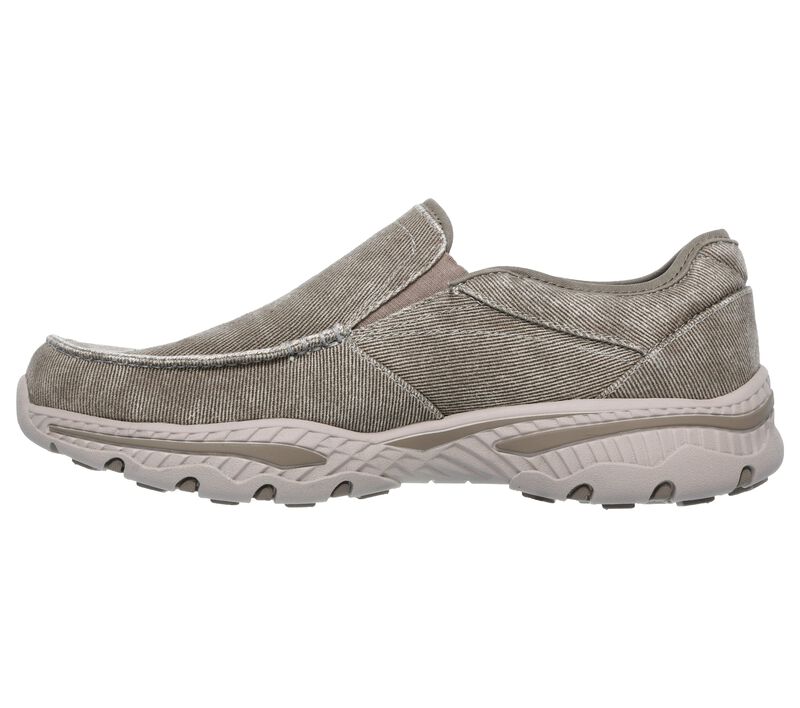 Pánské Ležérní Tenisky Skechers Relaxed Fit: Creston - Moseco Šedé Hnědé | CZ.65355TPE