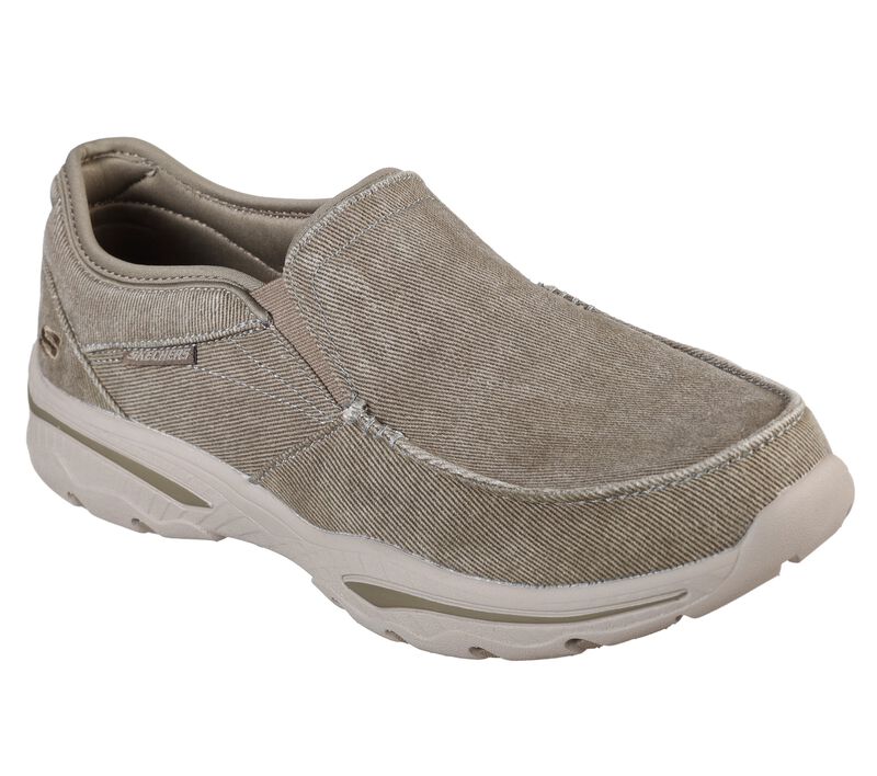 Pánské Ležérní Tenisky Skechers Relaxed Fit: Creston - Moseco Šedé Hnědé | CZ.65355TPE