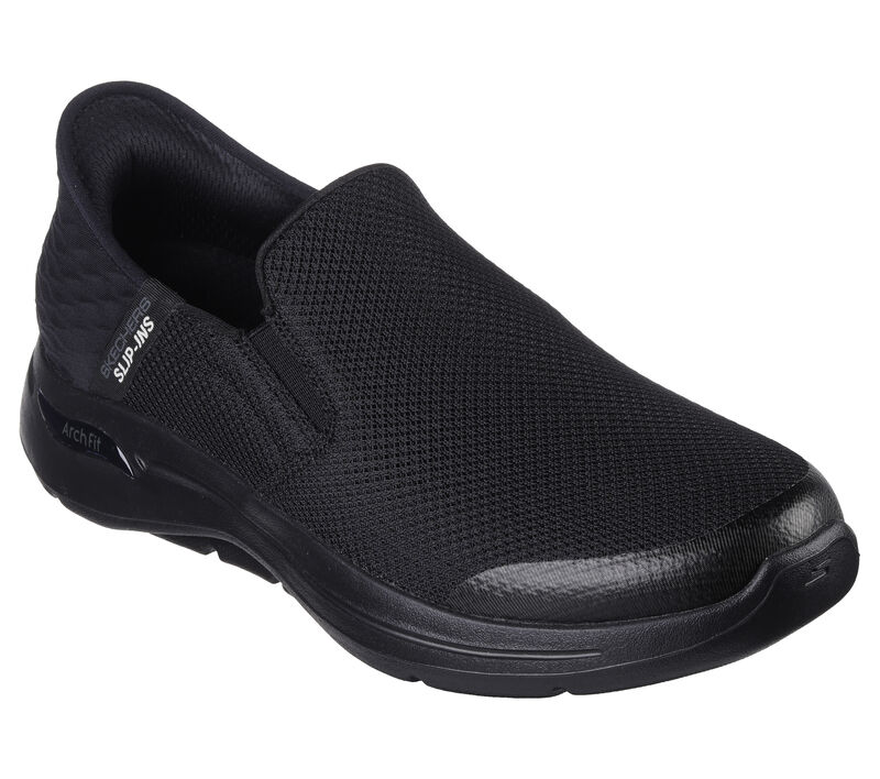 Pánské Ležérní Tenisky Skechers Slip-ins: GO WALK Arch Fit - Hands Free Černé | CZ.216259BBK