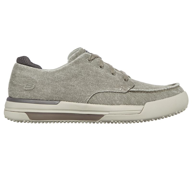 Pánské Oxfordky Skechers Brewer - Vasser Šedé Hnědé | CZ.204323TPE