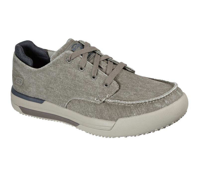 Pánské Oxfordky Skechers Brewer - Vasser Šedé Hnědé | CZ.204323TPE