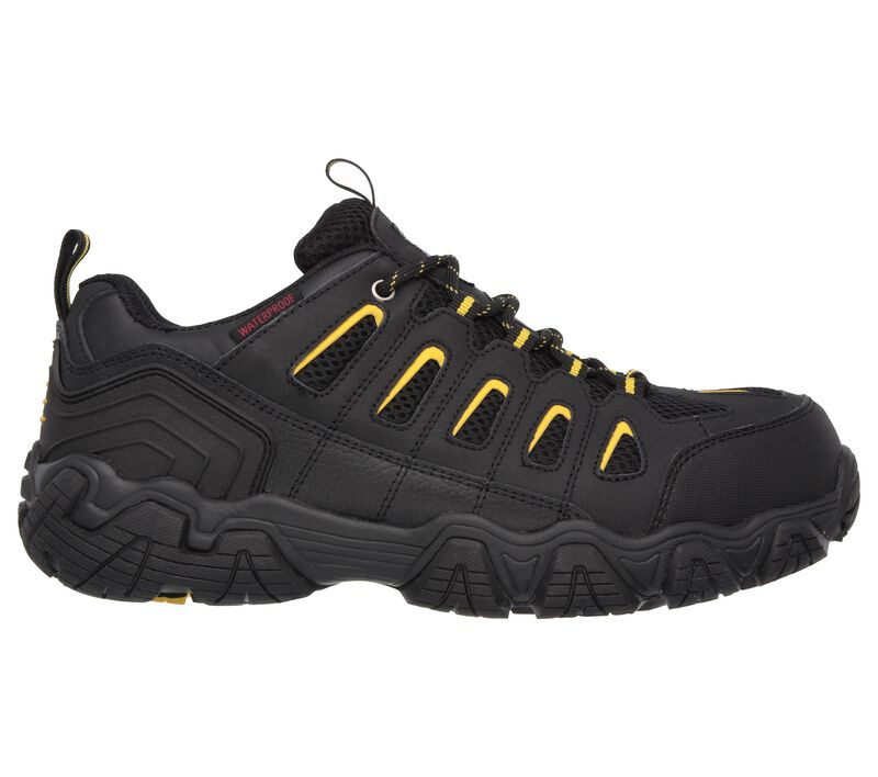 Pánské Oxfordky Skechers Pracovní: Blais ST Černé Žluté | CZ.77051BKYL