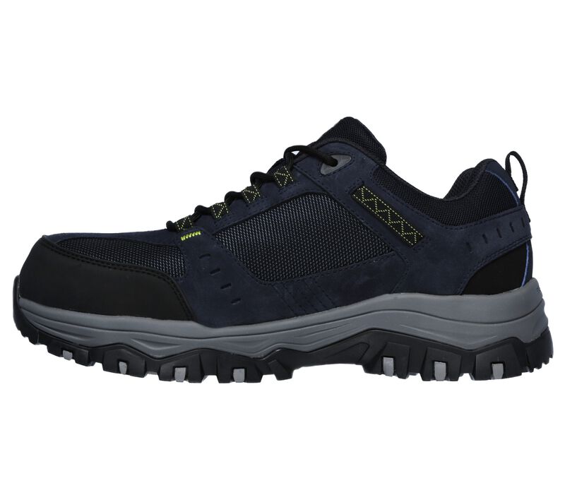 Pánské Oxfordky Skechers Pracovní: Greetah Comp Špicí Tmavě Blankyt Černé | CZ.77183NVBK