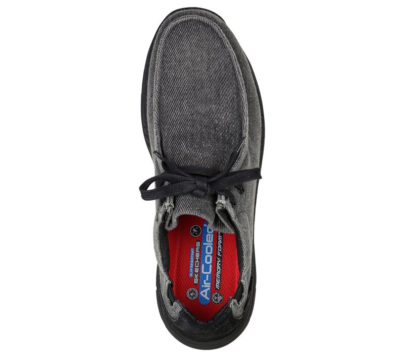 Pánské Oxfordky Skechers Pracovní: Otsego - Onerous Alloy Špicí Černé | CZ.200059BLK