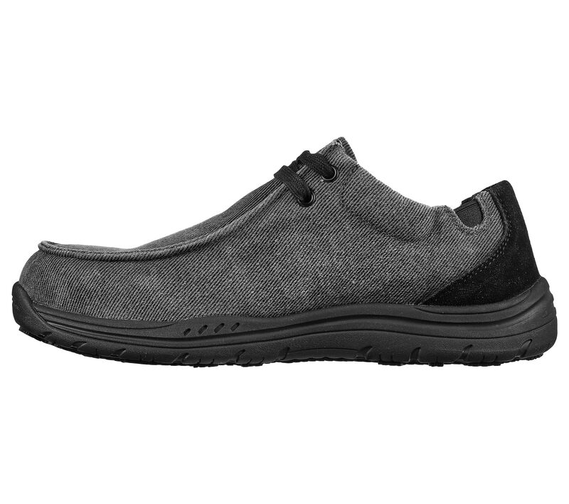 Pánské Oxfordky Skechers Pracovní: Otsego - Onerous Alloy Špicí Černé | CZ.200059BLK