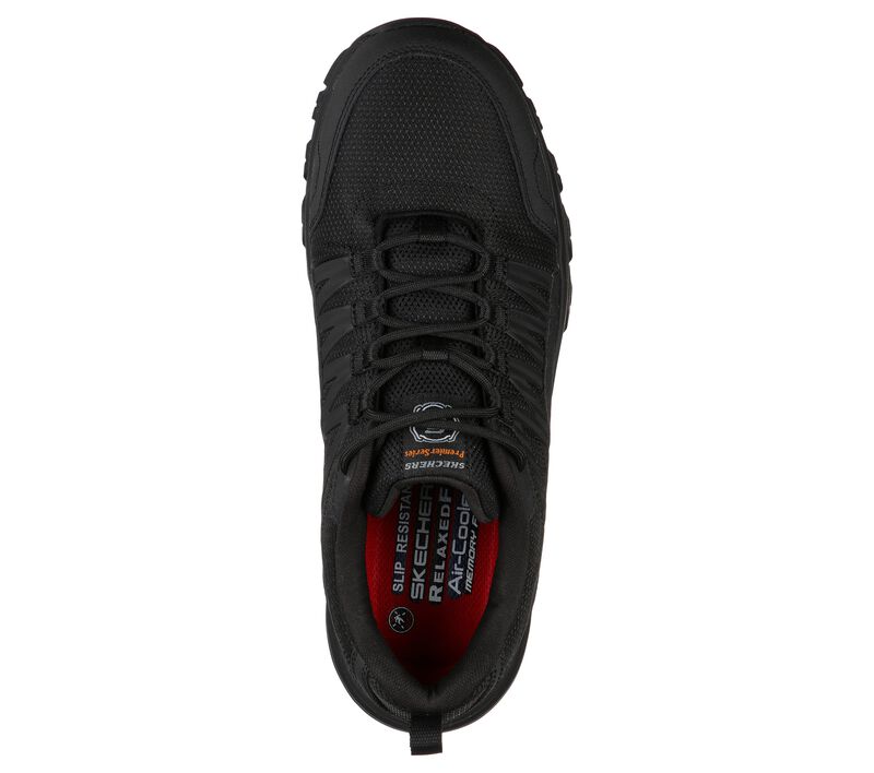 Pánské Oxfordky Skechers Pracovní Relaxed Fit: Fannter SR Černé | CZ.200000BLK