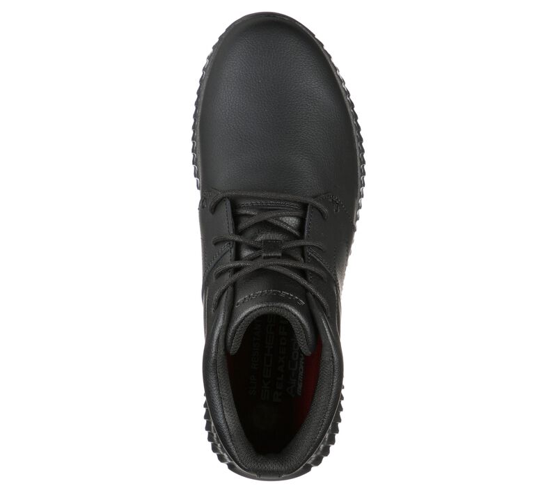 Pánské Oxfordky Skechers Pracovní Relaxed Fit: Cessnock - Alesser SR Černé | CZ.200028BLK