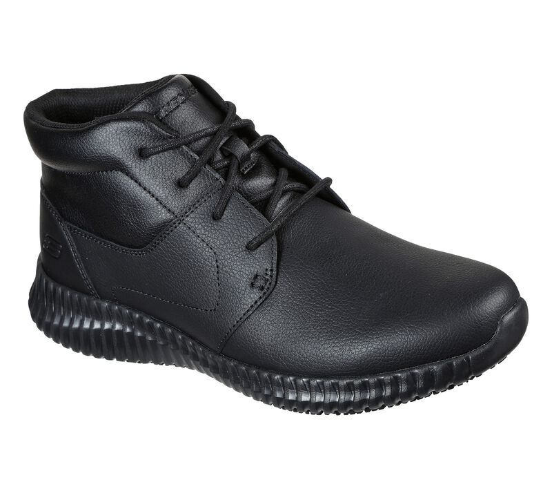 Pánské Oxfordky Skechers Pracovní Relaxed Fit: Cessnock - Alesser SR Černé | CZ.200028BLK