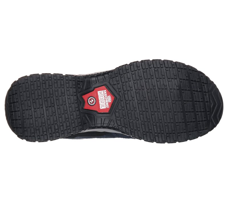 Pánské Oxfordky Skechers Pracovní Relaxed Fit: Soft Stride - Grinnell Comp Tmavě Blankyt Šedé | CZ.77013NVGY