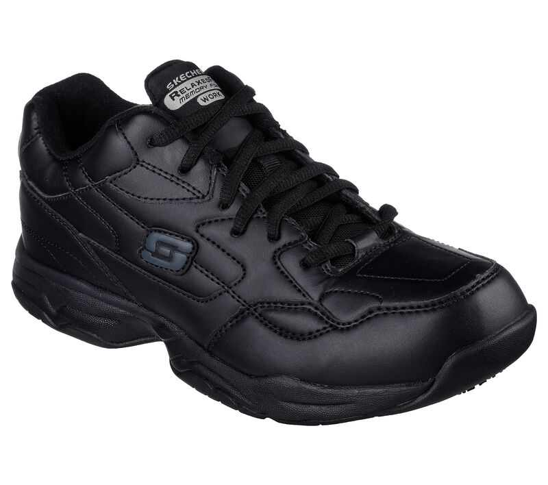 Pánské Oxfordky Skechers Pracovní Relaxed Fit: Felton SR Černé | CZ.77032BLK