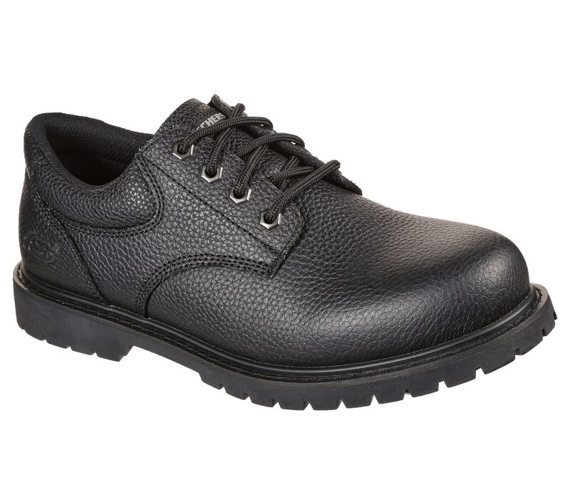 Pánské Oxfordky Skechers Pracovní Relaxed Fit: Cottonwood - Jaken SR Černé | CZ.77509BLK