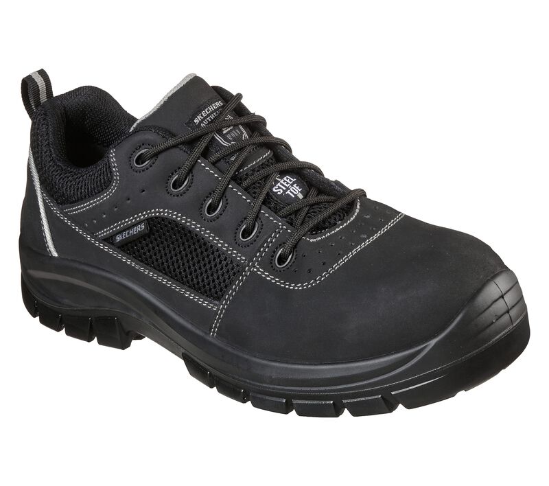 Pánské Oxfordky Skechers Pracovní: Trophus ST Černé | CZ.200001BLK