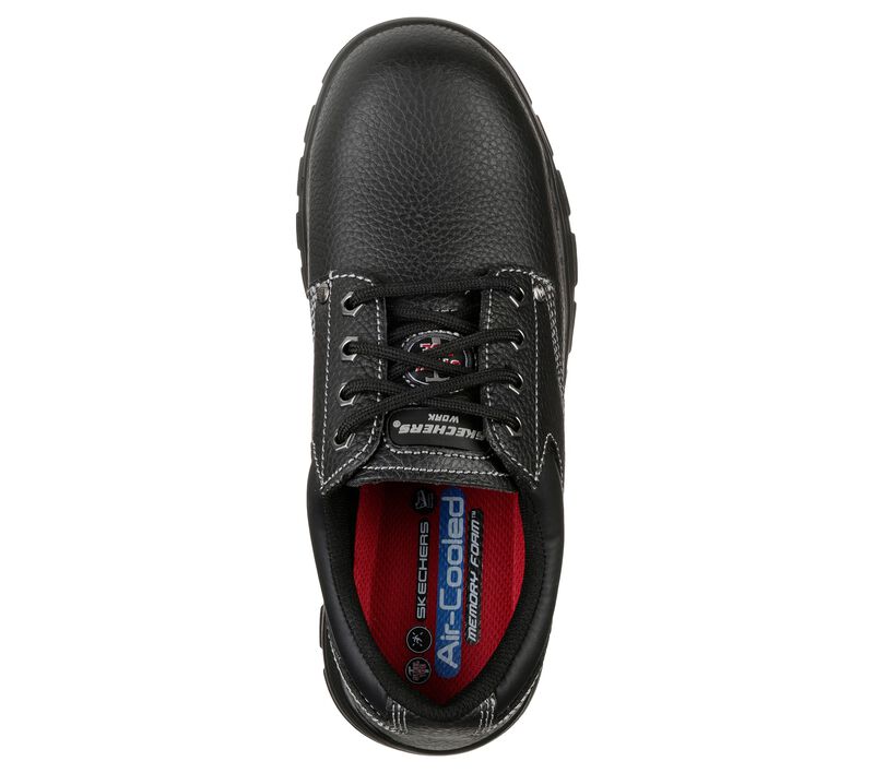 Pánské Oxfordky Skechers Pracovní: Workshire - Tydfil ST Černé | CZ.77164BLK