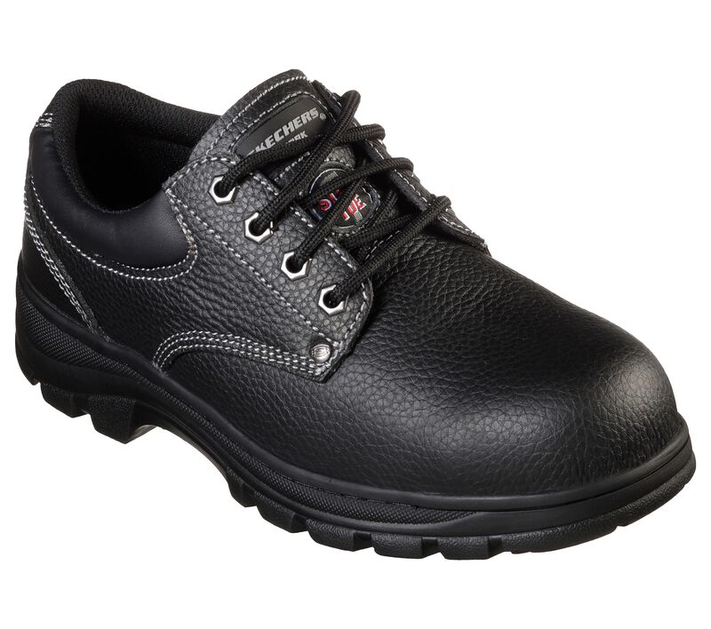 Pánské Oxfordky Skechers Pracovní: Workshire - Tydfil ST Černé | CZ.77164BLK