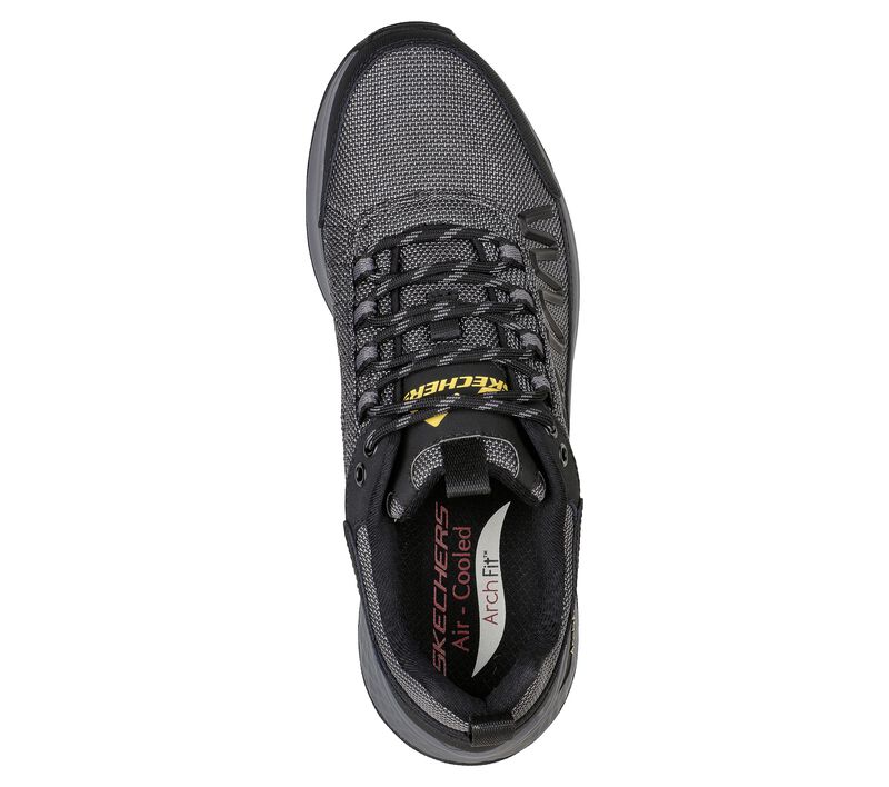 Pánské Oxfordky Skechers Relaxed Fit: Arch Fit Ripple - Rialdo Černé | CZ.204584BLK