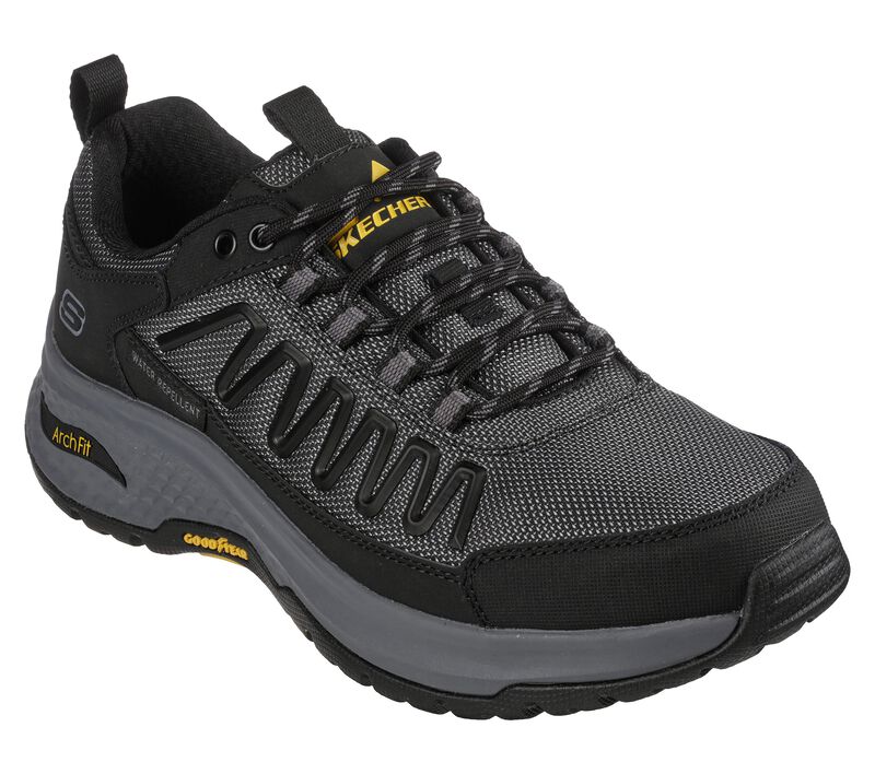 Pánské Oxfordky Skechers Relaxed Fit: Arch Fit Ripple - Rialdo Černé | CZ.204584BLK