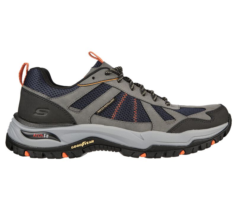 Pánské Oxfordky Skechers Relaxed Fit: Arch Fit Dawson - Vortego Tmavě Blankyt Šedé | CZ.204607NVGY