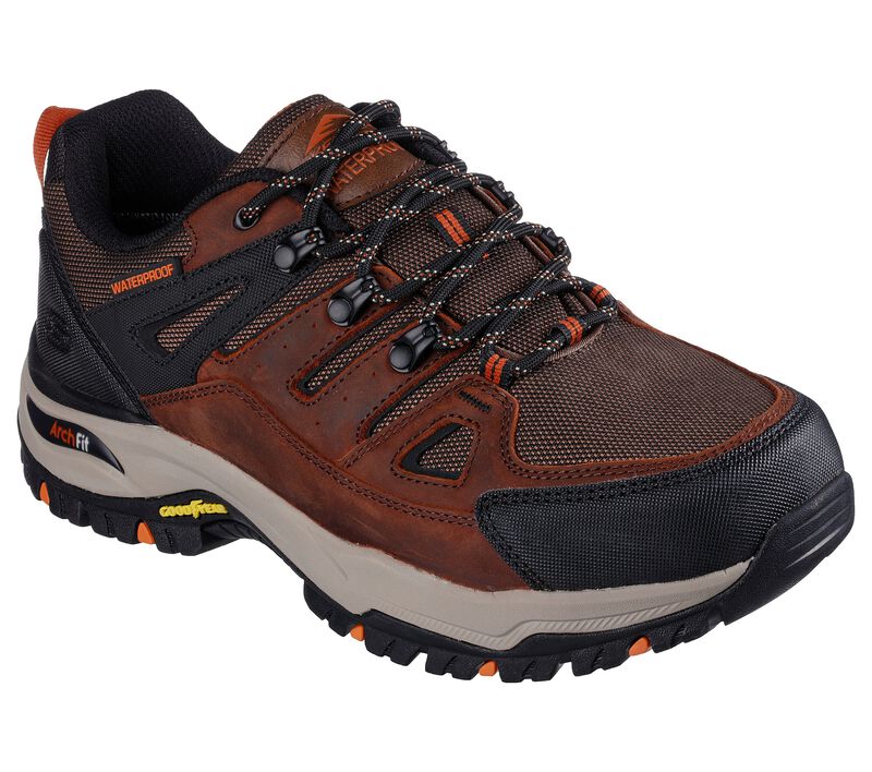 Pánské Oxfordky Skechers Relaxed Fit: Arch Fit Dawson - Argosa Hnědé | CZ.204630CDB