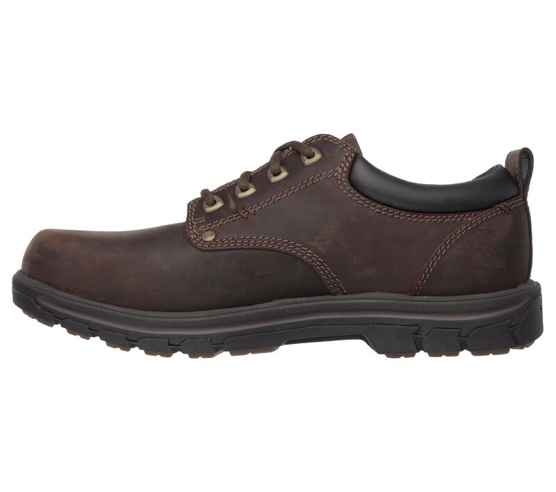 Pánské Oxfordky Skechers Relaxed Fit: Segment - Rilar Hnědé | CZ.64260BRN