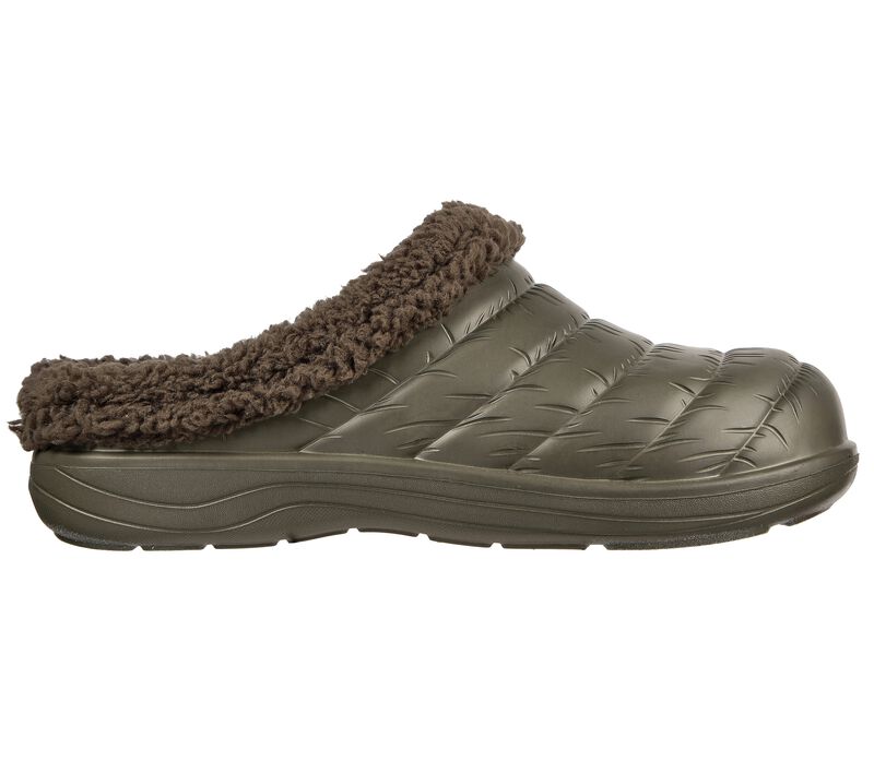 Pánské Pantofle Skechers Foamies: Cozy Camper Podšité - Cozy Adventure Olivy Zelené | CZ.243135OLV