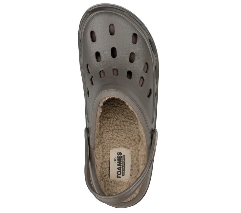 Pánské Pantofle Skechers Foamies: Swifters - Stay Warm Podšité Hnědožlutý | CZ.243042KHK