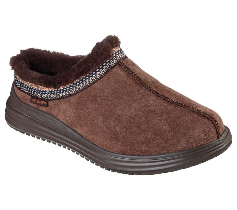 Pánské Pantofle Skechers Proven - Laggy Čokolády | CZ.204401CHOC