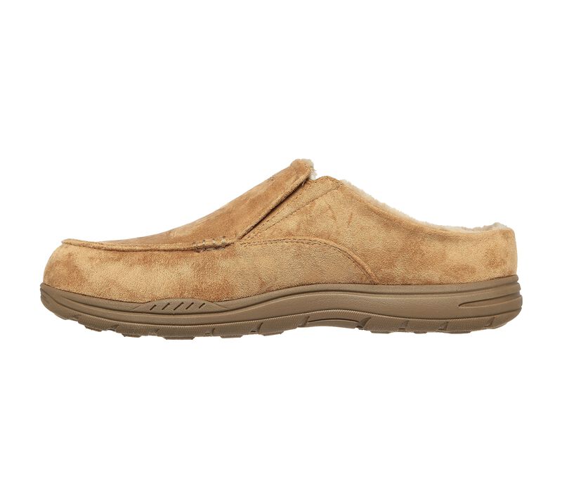 Pánské Pantofle Skechers Relaxed Fit: Expected X - Verson Hnědé | CZ.66444TAN