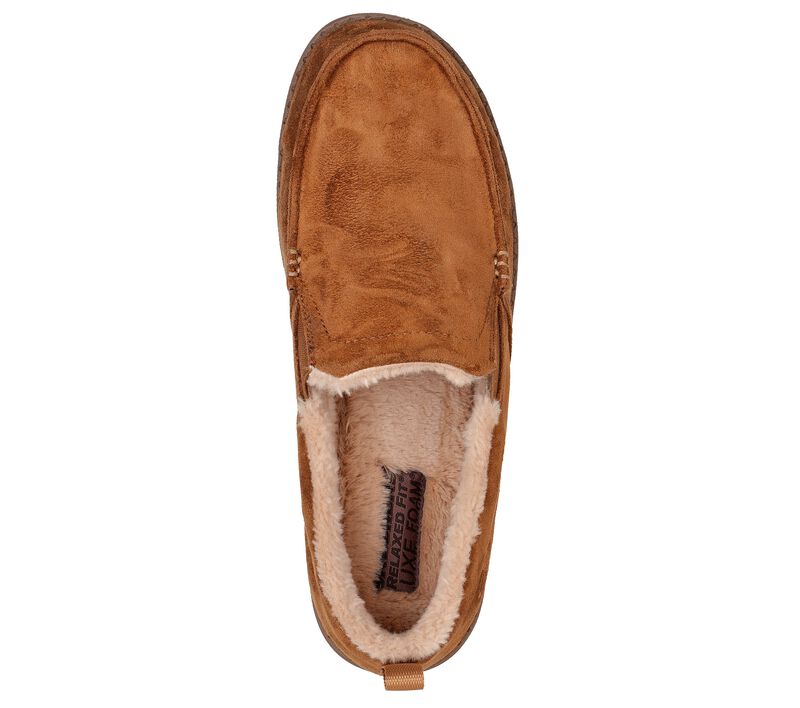 Pánské Pantofle Skechers Relaxed Fit: Melson - Willmore Hnědé | CZ.210355TAN