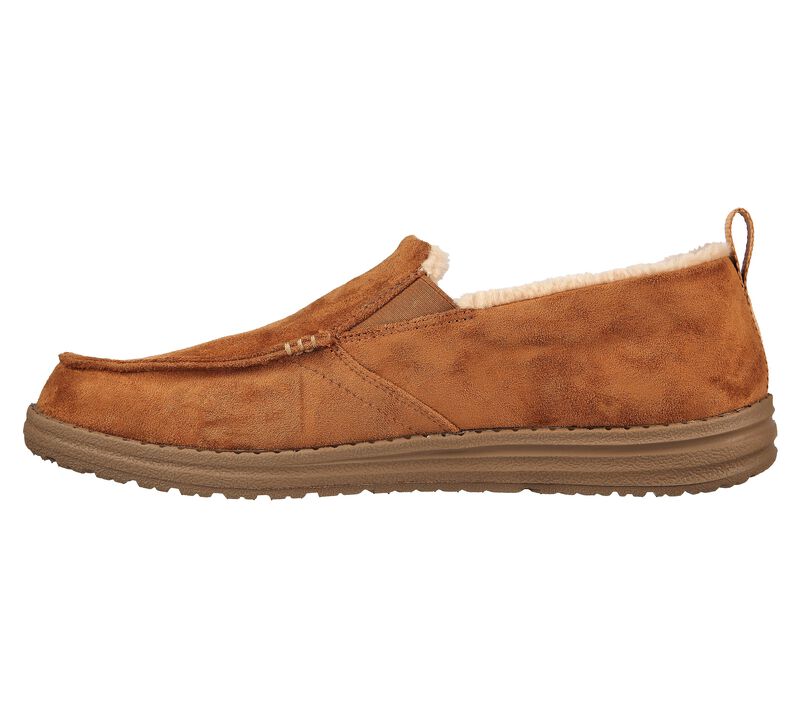 Pánské Pantofle Skechers Relaxed Fit: Melson - Willmore Hnědé | CZ.210355TAN